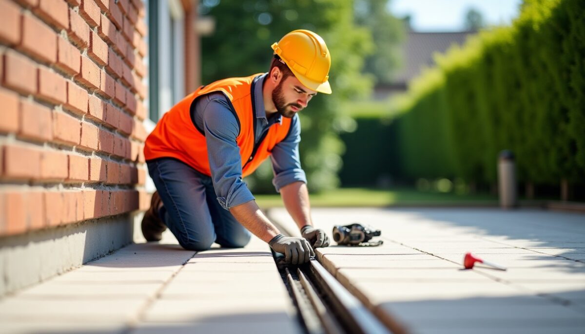 L'importance et la méthode pour installer un joint de dilatation entre votre terrasse et le mur