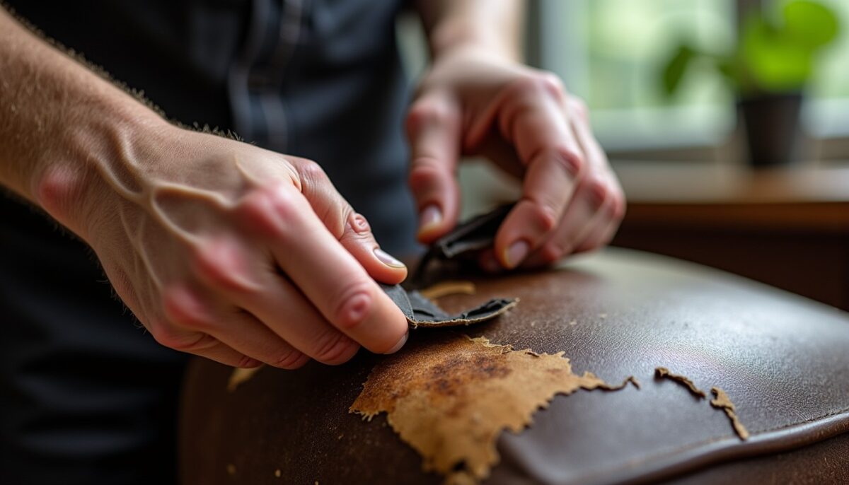 Méthodes efficaces pour enlever le simili cuir abîmé qui s'écaille sur vos meubles
