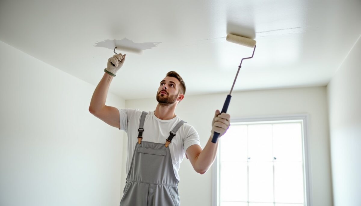 Techniques efficaces pour peindre un plafond sans laisser la moindre trace